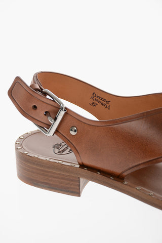 Monteria-leather RHONDA Criss-crossed Sandals