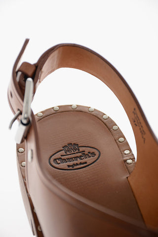 Monteria-leather RHONDA Criss-crossed Sandals