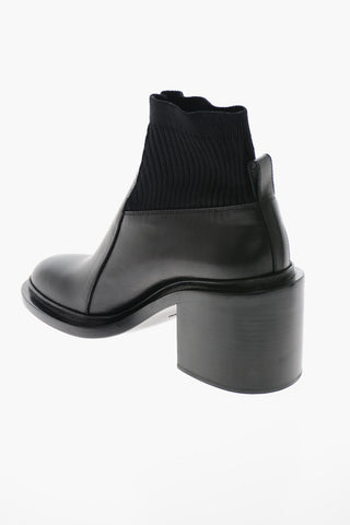 Leather Fabric TAC Ankle Boots