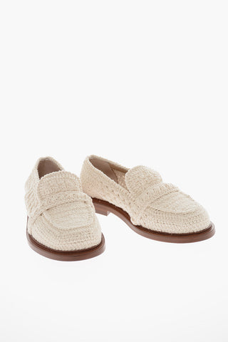 Cotton-crochet KALYA Loafers