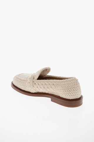 Cotton-crochet KALYA Loafers