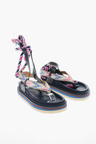 Sandali a Infradito EDEME in Pelle con Suola Chunky