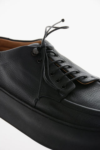 Scarpe Derby in Pelle Martellata con Suola Statement