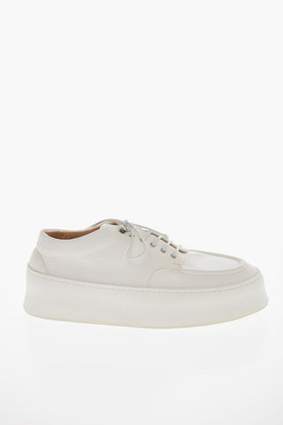 Scarpe Derby in Pelle Martellata con Suola Statement