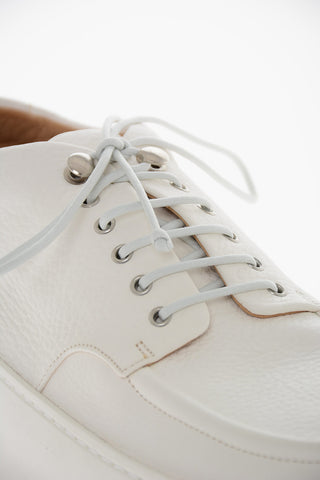 Scarpe Derby in Pelle Martellata con Suola Statement