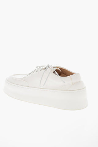 Scarpe Derby in Pelle Martellata con Suola Statement