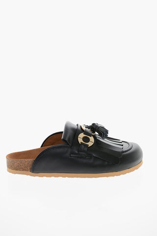 SEE BY Mules CHERI in Pelle con Dettaglio Frange