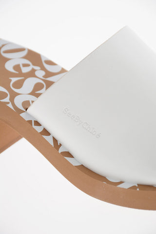 SEE BY Leather ELISA Mules with logo