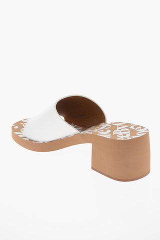 SEE BY Leather ELISA Mules with logo