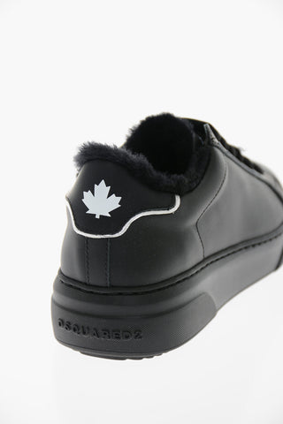 Leather BUMPER Shearling Sneakers