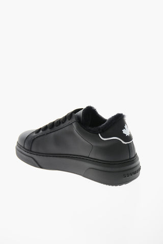 Leather BUMPER Shearling Sneakers