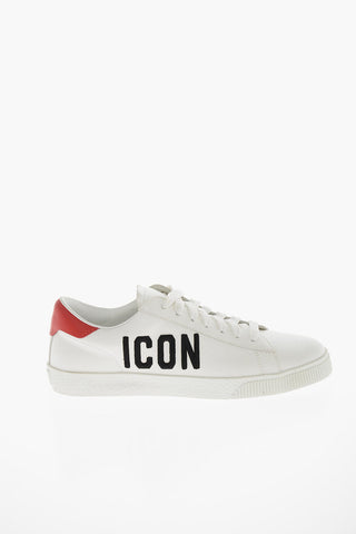 ICON Leather CASSETTA Sneakers with Embroidered Logo