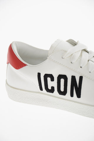ICON Leather CASSETTA Sneakers with Embroidered Logo