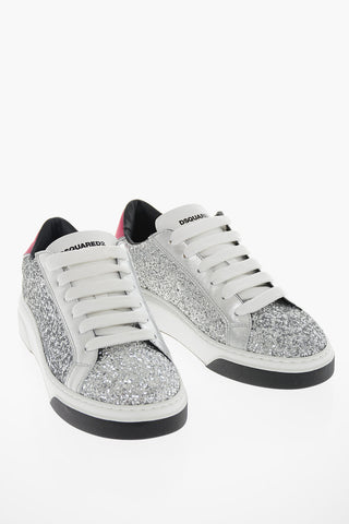 Leather BUMPER Glittery Sneakers