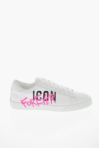 ICON Leather CASSETTA Sneakers with Print