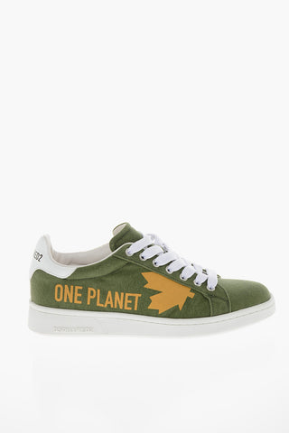 ONE LIFE ONE PLANET Recycled-canvas BOXER Sneakers with Logo