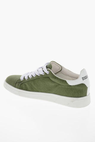 ONE LIFE ONE PLANET Recycled-canvas BOXER Sneakers with Logo