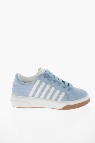 Suede-leather BUMPER Sneakers with Embossed Logo