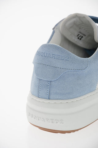 Suede-leather BUMPER Sneakers with Embossed Logo