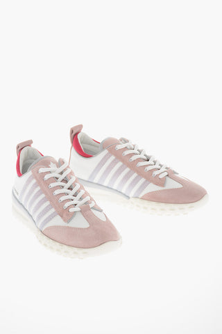 Leather LEGEND Sneakers with Suede Details