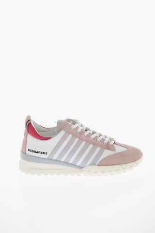 Leather LEGEND Sneakers with Suede Details