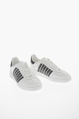 Leather BOXER Sneakers with Contrasting Detailing
