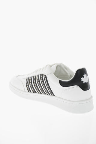 Leather BOXER Sneakers with Contrasting Detailing