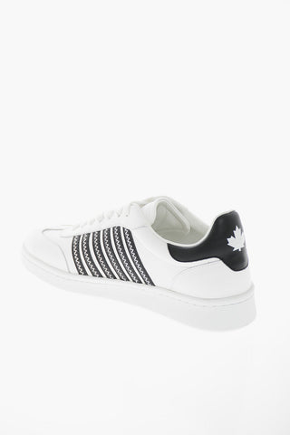 Leather BOXER Sneakers with Contrasting Detailing