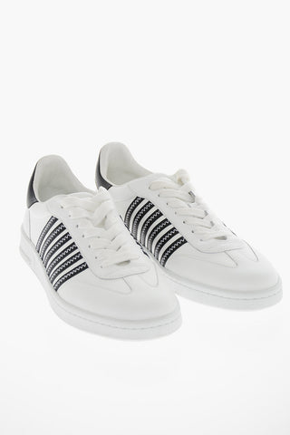 Sneakers BOXER in pelle con Dettagli a Contrasto