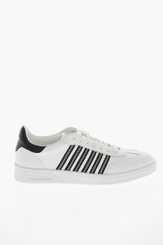 Sneakers BOXER in pelle con Dettagli a Contrasto