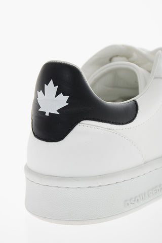 Sneakers BOXER in pelle con Dettagli a Contrasto