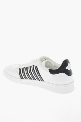 Sneakers BOXER in pelle con Dettagli a Contrasto