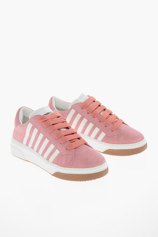 Suede-leather BUMPER Sneakers with Embossed Logo