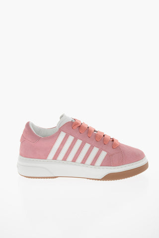 Suede-leather BUMPER Sneakers with Embossed Logo