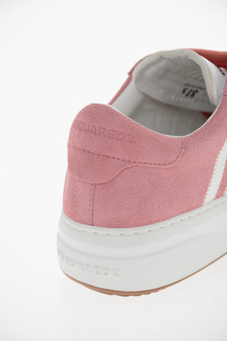 Suede-leather BUMPER Sneakers with Embossed Logo