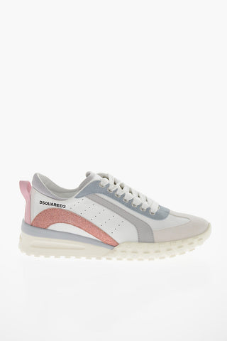 Leather LEGEND Sneakers with Glittery Detail