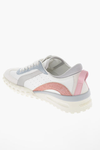 Leather LEGEND Sneakers with Glittery Detail