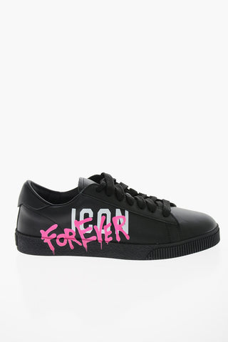 ICON Leather CASSETTA Sneakers with Print