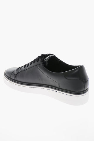 Leather CHAPMAN Sneakers with Debossed Logo