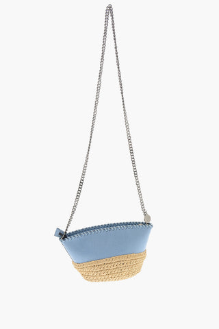 Crossbody Mini Bag with Rafia Detailing