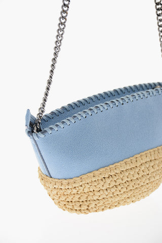 Crossbody Mini Bag with Rafia Detailing