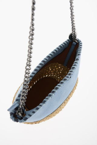 Crossbody Mini Bag with Rafia Detailing
