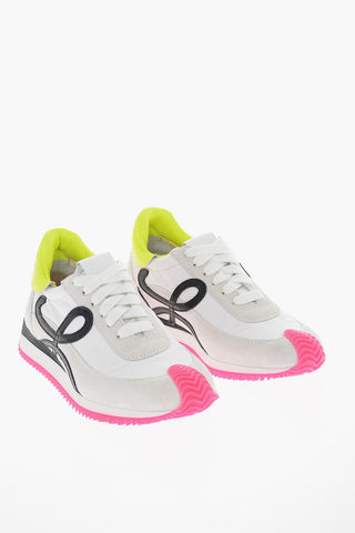 Nylon Suede FLOW RUNNER Sneakers