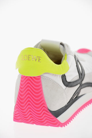 Nylon Suede FLOW RUNNER Sneakers