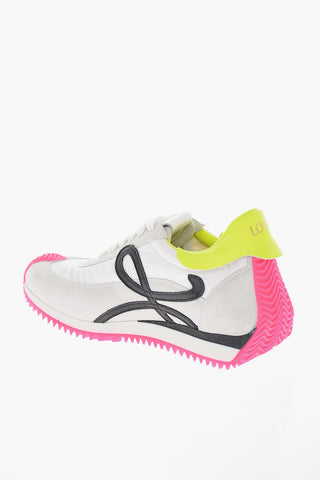 Nylon Suede FLOW RUNNER Sneakers