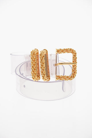 Pvc KATINA Belt with Gold-toned Buckle