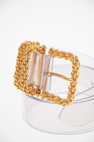 Pvc KATINA Belt with Gold-toned Buckle