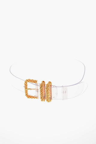 Pvc KATINA Belt with Gold-toned Buckle