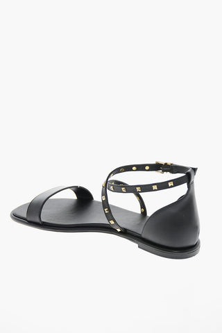 Leather ASTRID Sandals with Stud-embellishment