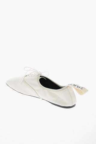 Soft-leather Derby Shoes with Squared Toe